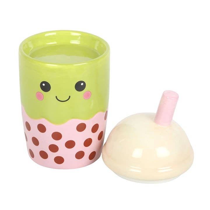Quemador de Aceite y Calentador de Cera Kawaii Bubble Tea