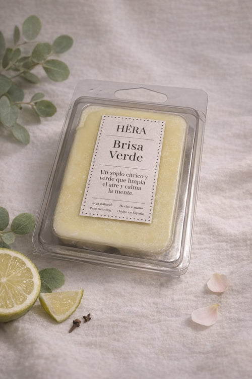 Brisa Verde – Wax Melt de Cera de Soja | Limón, Albahaca y Vetiver