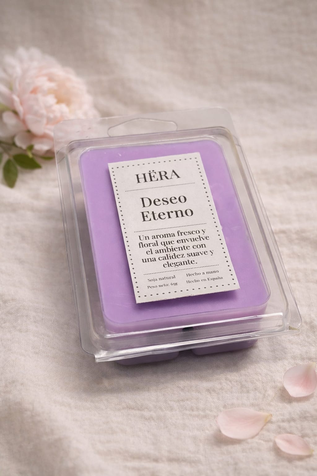 Deseo Eterno – Wax Melt de Cera de Soja | Bergamota, Jazmín y Sándalo
