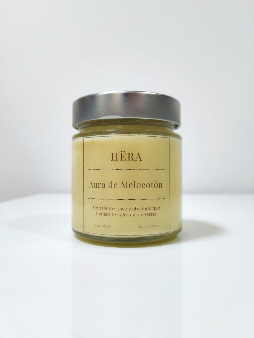 Aura de Melocotón – Vela Aromática Hëra