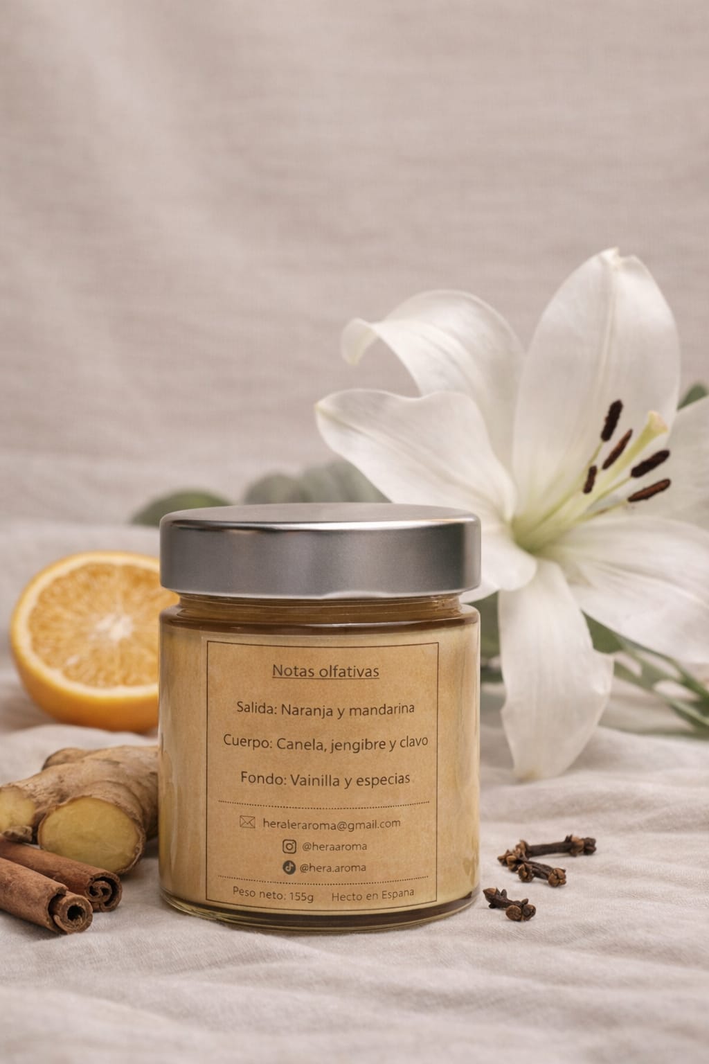 Luz Cítrica – Vela Aromática Hëra